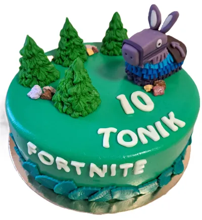 Fortnite - poctivý Dětské narozeninové dorty Ostrava a Karviná z Cukrářství Blahutovi