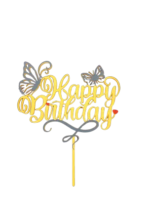 Zápich Happy Birthday - zápich na dort, cukrárna Ostrava, Karviná a Petřvald